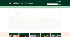 Desktop Screenshot of hillstead.org